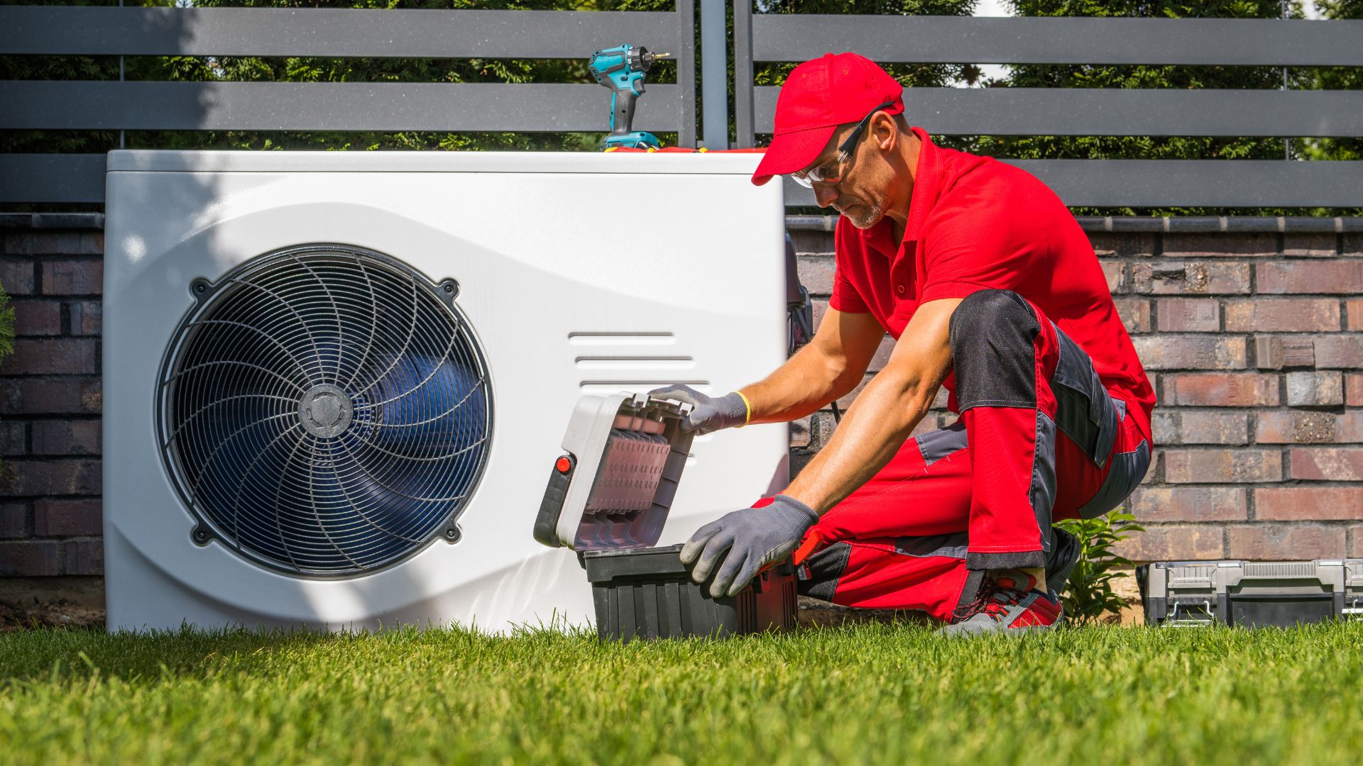 HVAC and plumbing in Afton, techinician installation AC